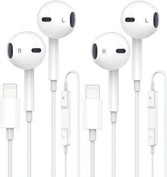 Комплект із двох провідних навушників Apple Sundix V3433 фото
