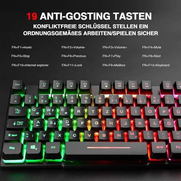 Игровая клавиатура Rii Gaming Keyboard PC G3623 фото