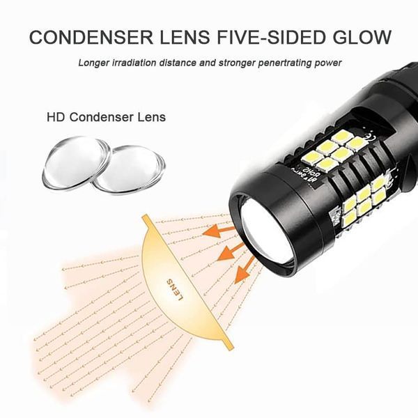 Сигнальная лампа Automaze T20 Led 7443 W21 5W 7440 WY21W W21W 12V 3030 SMD T25 21 Led P27W G3037 фото
