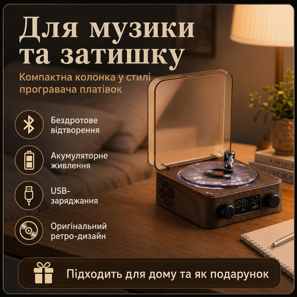 Портативна Bluetooth аудіосистема з бездротовим підключенням G5741 фото
