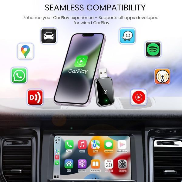 Бездротовий адаптер CarPlay AIZEO G4232 фото