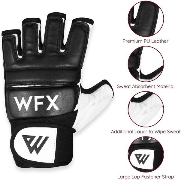 Перчатки для боевых искусств WFX Body Combat MMA (Размер L) G2928 фото