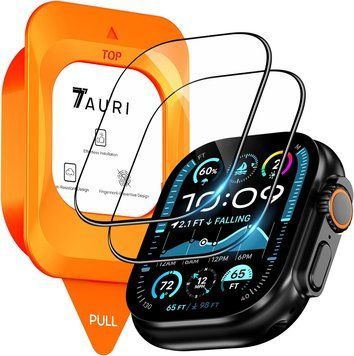Комплект захисного скла TAURI для Apple Watch Ultra 49 мм V1652 фото