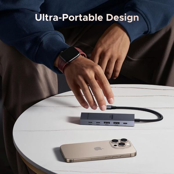 Концентратор UGREEN Revodok Pro USB-C 6 в 1 10 Гбит/с USB C 3.2 и USB-A 3.2 4K 60 Гц HDMI G2429 фото
