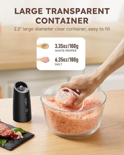 Набір електричних млинів для солі та перцю Sangcon Gravity G5123 фото