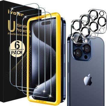 Набір із 3+3 захисних плівок для екрану та камери iPhone ivoler V3516 фото