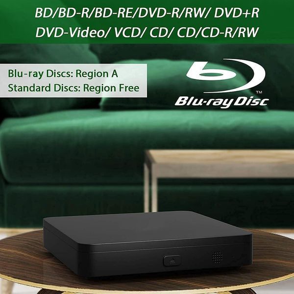Компактний Blu-ray і DVD-плеєр Didar з Full HD 1080p, HDMI, AV і USB G6066 фото