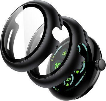 Комплект захисних чохлів JETech зі склом для Google Pixel Watch 3 45mm 2 шт V4164 фото