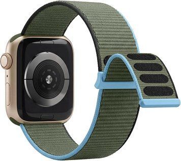 Ремінець нейлоновий на липучці для смарт-годинника Apple watch 38/40/41/42mm(Series 11/10 ) V4251 фото