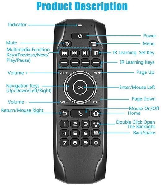 Пульт (аеромиша) Air Mouse G7 BTS BLE BOXPUT з клавіатурою G3185 фото