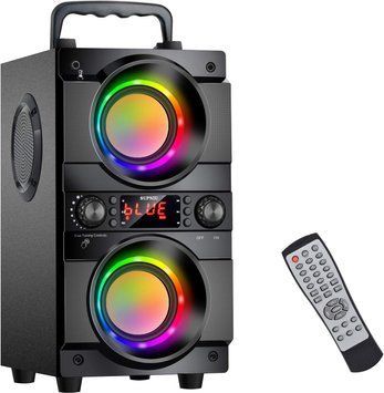 Портативна Bluetooth-колонка 60 Вт з подвійним сабвуфером і LED-підсвіткою G5395 фото