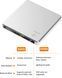 Зовнішній CD DVD привід LightScribe для Mac MacBook/ПК/Windows 11/10/Linux OS G4193 фото 8