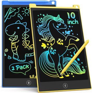 Комплект із 2 РК-планшетів для малювання TECJOE (10 дюймів, кольоровий екран) V4074 фото